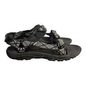 Atika Men’s Outdoor Hiking Sport Sandals Black Pattern AM1 Size 8 (EU 40)
